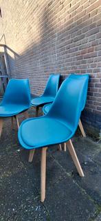 Blauwe Kuipstoelen - zo goed als nieuw, Blauw, Nieuw, Vier, Modern