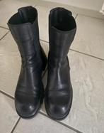 Laarzen echt leer mt 39, Schoenen met lage hakken, Zwart, Ophalen of Verzenden, Zo goed als nieuw