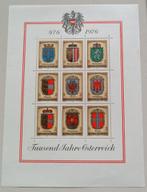 Oostenrijk-Austria 1976 duizend jaar Oostenrijk blok, Verzenden, Postfris