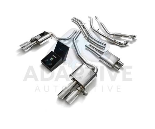 Armytrix Catback exhaust met chrome tips AU94S-QS14C, Auto-onderdelen, Uitlaatsystemen, Audi, Nieuw, Ophalen of Verzenden