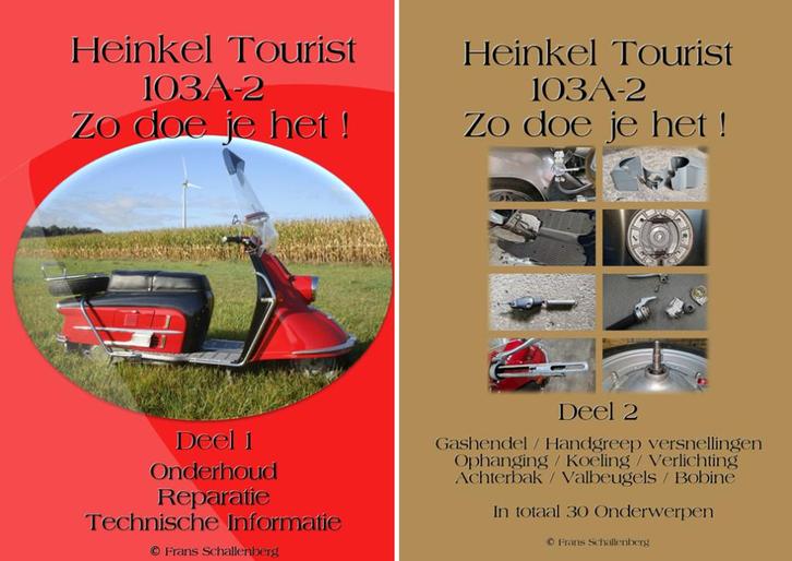 Heinkel Tourist Werkplaatshandboek AANBIEDING Deel 1 + 2, Motoren, Handleidingen en Instructieboekjes, Overige merken, Verzenden
