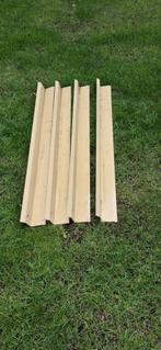 4 stalen hoekijzers (lateien) te koop bieden, Doe-het-zelf en Verbouw, Ophalen, Zo goed als nieuw, 250 mm of meer