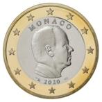 1 Euro Monaco 2020 UNC - Prins Albert II, Postzegels en Munten, Munten | Europa | Euromunten, Monaco, 1 euro, Losse munt, Verzenden