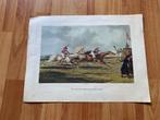 Gravure paardenrennen, Antiek en Kunst, Kunst | Etsen en Gravures, Ophalen of Verzenden