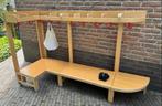 Houten Kinderkapstok met Bankje, Ophalen, 100 tot 150 cm, Zo goed als nieuw, Kinderkapstok