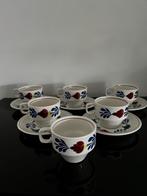 Boch Boerenbont koffiebeker & schotel: periode 1978-1982, Huis en Inrichting, Keuken | Servies, Keramiek, Ophalen of Verzenden
