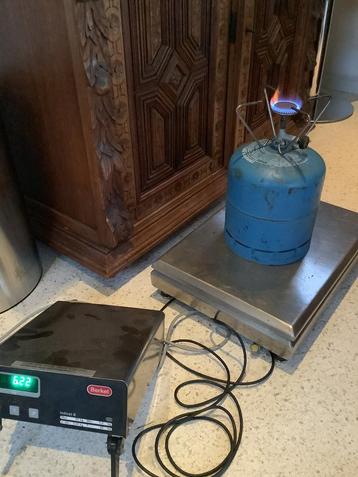 Campingaz 907 fles met kookbrander beschikbaar voor biedingen