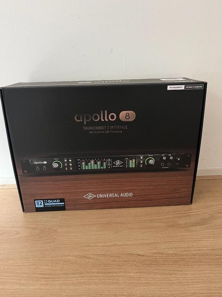 Universal Audio Apollo 8 QUAD Thunderbolt audio-interface, Audio, Tv en Foto, Professionele Audio-, Tv- en Video-apparatuur, Zo goed als nieuw