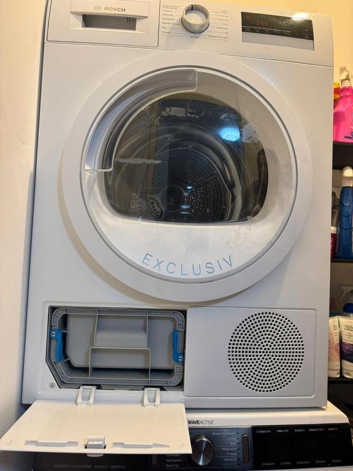 Droger - Gebruikt, Witgoed en Apparatuur, Wasdrogers, Gebruikt, Condens, Voorlader, 6 tot 8 kg, 85 tot 90 cm, Anti-kreukfase, Ophalen of Verzenden