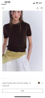 ZARA Brown shirt, Kleding | Dames, T-shirts, Bruin, Verzenden, Zara, Maat 42/44 (L)