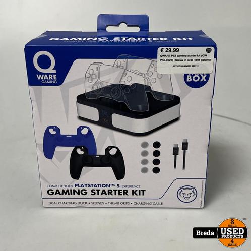 QWARE PS5 gaming starter kit (QW PS5-9522) | Nieuw in seal |, Spelcomputers en Games, Games | Sony PlayStation 5, Zo goed als nieuw