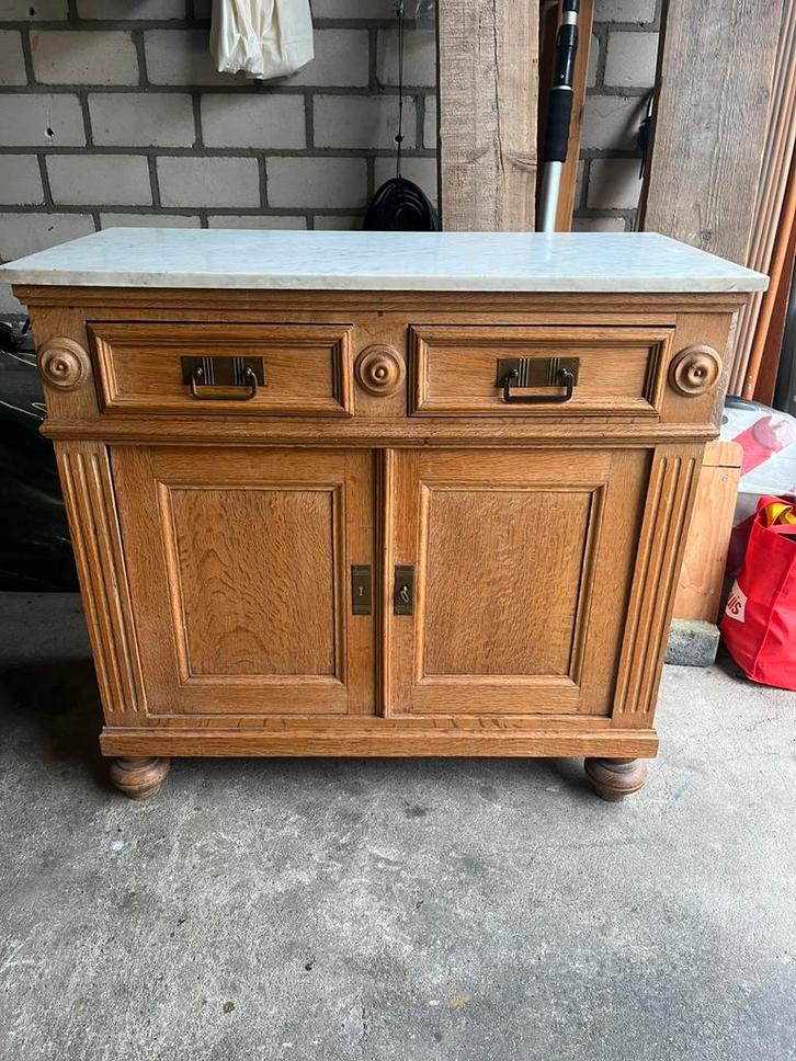 Prachtige kommode met marmer blad, Antiek en Kunst, Antiek | Meubels | Kasten, Ophalen