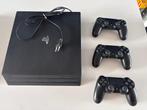 PS4 Pro met 3 controllers, Spelcomputers en Games, Spelcomputers | Sony PlayStation 4, Ophalen, 1 TB, Pro, Met 3 controllers of meer