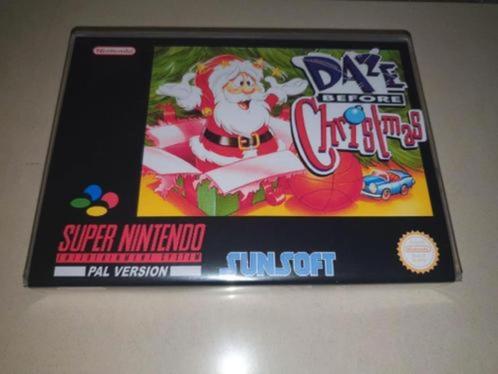 Daze Before Christmas SNES Game Case, Spelcomputers en Games, Games | Nintendo Super NES, Zo goed als nieuw, Verzenden