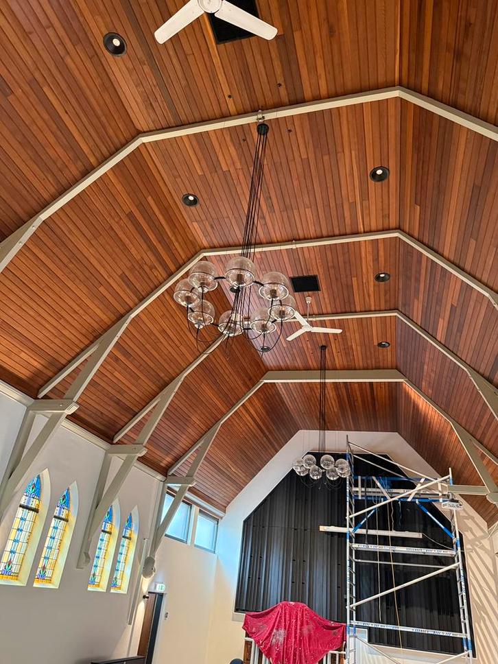 2x Raak Saturnus design lampen, Huis en Inrichting, Lampen | Hanglampen, Zo goed als nieuw, 75 cm of meer, Ophalen