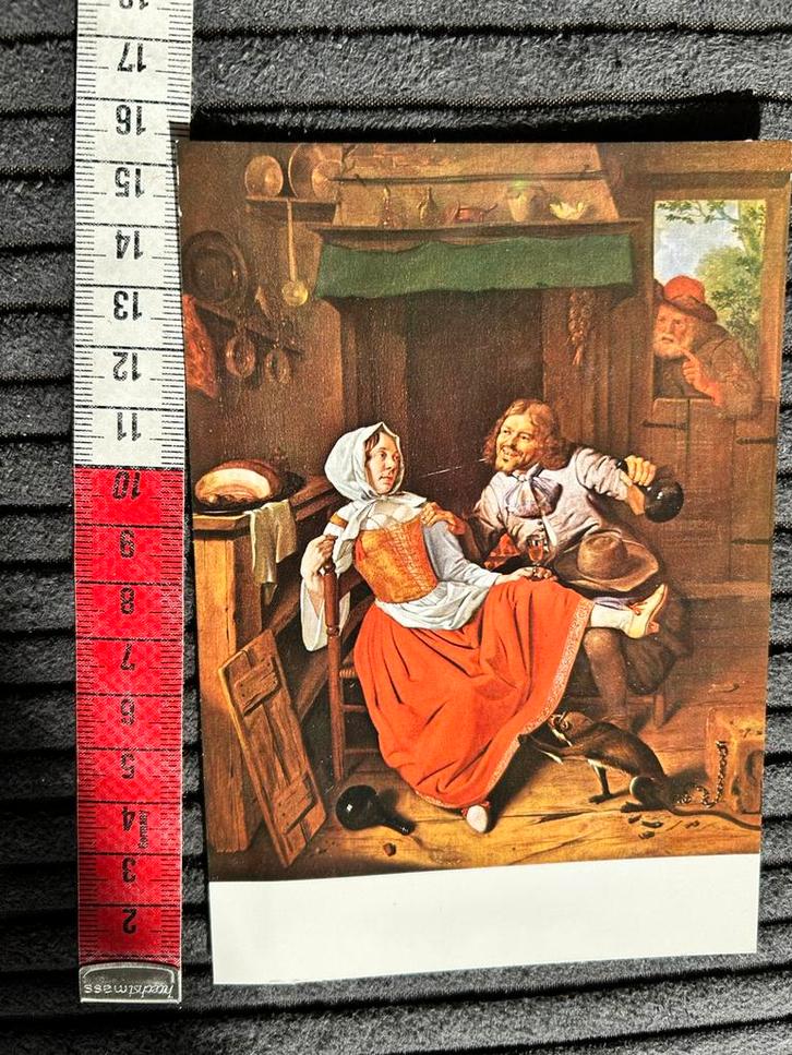 30. Oude kunstkaart Pieter G.van Roestraten, Verzamelen, Ansichtkaarten | Themakaarten, Ongelopen, Ophalen of Verzenden