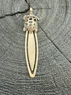 Zilveren boekenlegger met schildpad - 800 zilver, Ophalen of Verzenden, Gebruikt