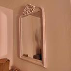 Spiegel. Brocante wit., Huis en Inrichting, Woonaccessoires | Spiegels, Ophalen, Zo goed als nieuw, Rechthoekig, Minder dan 100 cm