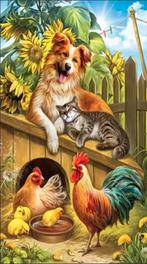 Diamond painting 40x70 dieren, Ophalen of Verzenden, Nieuw, Knutselwerk