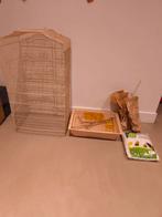 Vogelkooi incl accesoires, Ophalen, Metaal, Vogelkooi