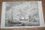 Antieke gravure - Haven van Stavoren - 1841 !!, Ophalen of Verzenden