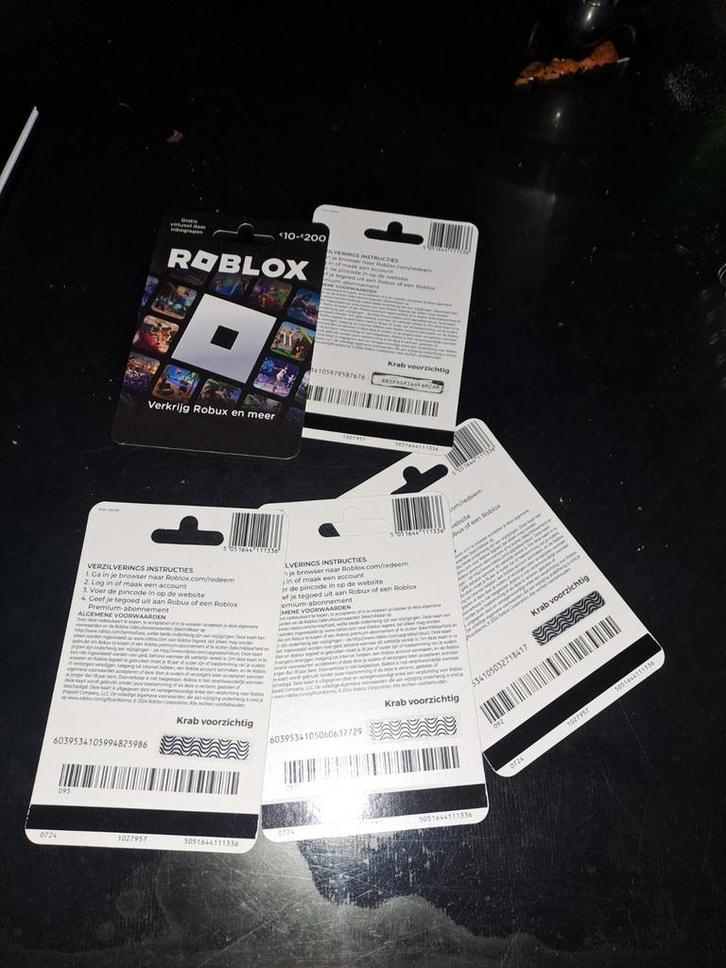 Roblox Kaarten - Verkrijg Robux!, Spelcomputers en Games, Games | Overige, Nieuw, Avontuur en Actie, 1 speler, Vanaf 7 jaar, Online