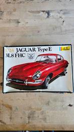 Heller bouwpakket Jaguar E-Type, schaal 1:24., Auto, Groter dan 1:32, Ophalen of Verzenden, Zo goed als nieuw