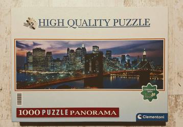 1000 pcs. mooie panorama puzzel van New York. Afm. 98*33 cm beschikbaar voor biedingen