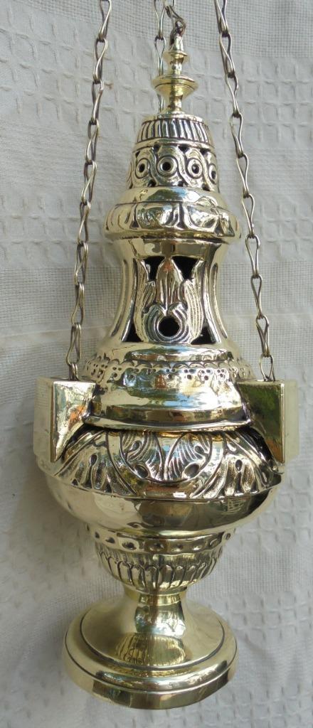 Prachtig  koperen wierookvat religieus, Antiek en Kunst, Antiek | Religie, Ophalen of Verzenden