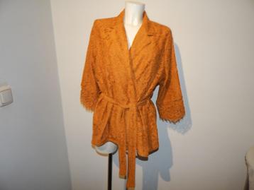 Notes du Nord oker geel jasje helemaal van kant maat 42 beschikbaar voor biedingen