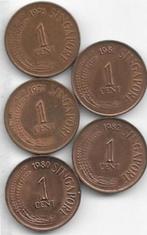 1  cent  div. jaren  Singapoer. km. 1a ( 0,10 p. st. ), Ophalen of Verzenden, Zuidoost-Azië, Losse munt