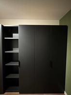 Mat zwarte kledingkast (200x224x60cm), Huis en Inrichting, Kasten | Kledingkasten, Ophalen, Overige materialen, Gebruikt, 200 cm of meer