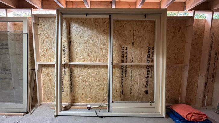 Schuifpui, Doe-het-zelf en Verbouw, Kozijnen en Schuifpuien, Zo goed als nieuw, Schuifpui, Hout, 225 cm of meer, Ophalen