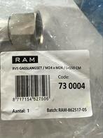 Nieuwe RVS Gasslangset M24 x M24 / L=150 CM, Doe-het-zelf en Verbouw, Buizen en Afvoer, Overige typen, Nieuw, Rvs, Minder dan 2 meter