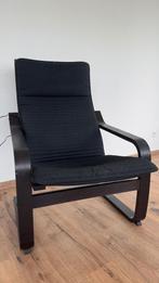 Fauteuil zwart 2 stuks/ Armchair black 2 pieces, Ophalen, Loft, modern, 75 tot 100 cm, Zo goed als nieuw