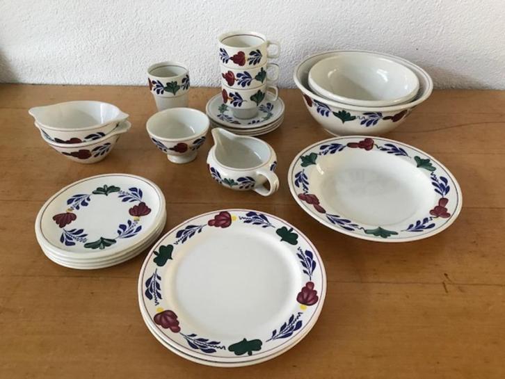 Boerenbont servies - diverse delen, Huis en Inrichting, Keuken | Servies, Zo goed als nieuw, Overige typen, Boerenbont, Aardewerk