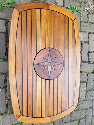 Teak Tafelblad Boot - Hardhout - Zeer Goede Staat beschikbaar voor biedingen