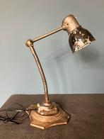 Vintage Industriële Tafellamp Bureaulamp, Ophalen, Gebruikt, 50 tot 75 cm, Metaal