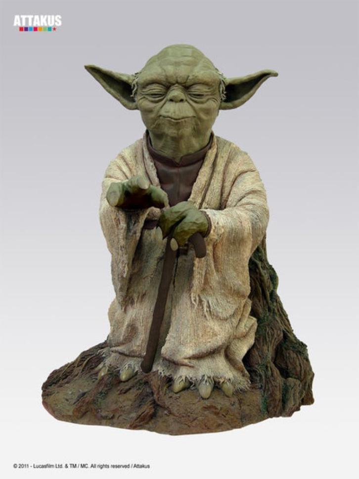 HOT DEAL - Attakus Star Wars Yoda using the Force statue, Verzamelen, Star Wars, Nieuw, Beeldje of Buste, Ophalen of Verzenden
