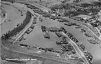 W578 Maasbracht Overzicht Haven uitg KLM Schulpen 1956 boot, Ophalen of Verzenden, 1940 tot 1960, Noord-Brabant