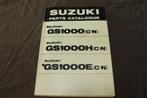 Suzuki GS1000 H E 1978 motorcycle parts catalogue GS 1000, Motoren, Ophalen of Verzenden, Suzuki