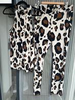 Lady Day, top en broek flared, xl, travelstof, leopard, Ophalen of Verzenden, Zo goed als nieuw, Maat 46/48 (XL) of groter