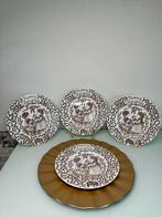 4 Burleigh Borden Merry Christmas Borden Borden, Ophalen of Verzenden, Zo goed als nieuw, Bord(en), Overige stijlen