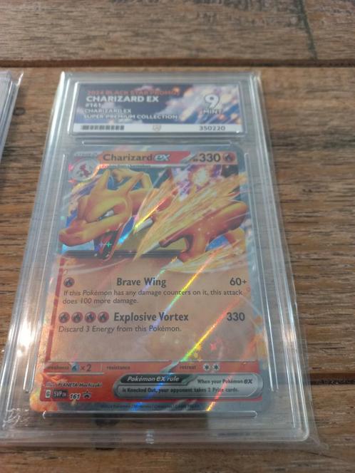 Charizard ex grade 9, Hobby en Vrije tijd, Verzamelkaartspellen | Pokémon, Nieuw, Losse kaart, Foil, Ophalen of Verzenden
