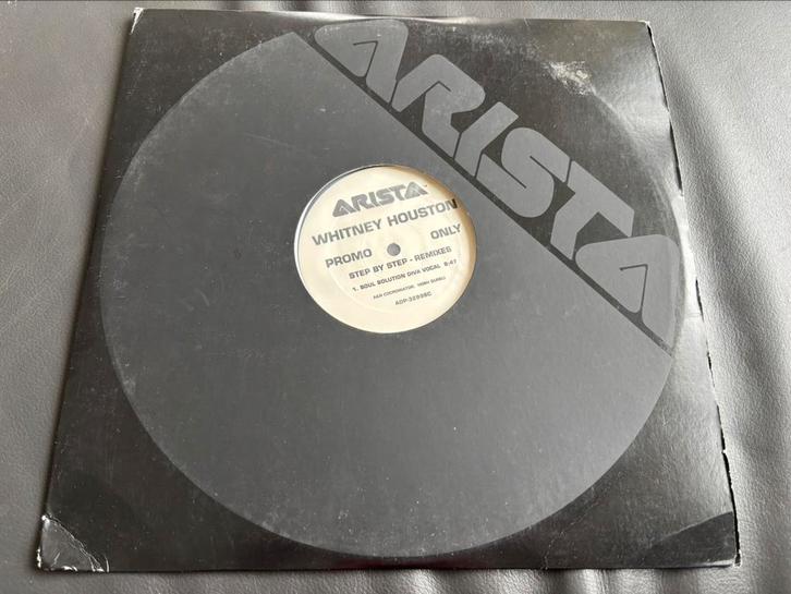 Whitney Houston - Step By Step Remixes - Promo 2x LP Vinyl, Cd's en Dvd's, Vinyl | R&B en Soul, 1980 tot 2000, 12 inch, Ophalen of Verzenden