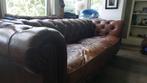 Prachtige Chesterfield Bank | Eyecatcher in Interieur, Huis en Inrichting, Ophalen, Minder dan 75 cm, Driepersoons, Leer