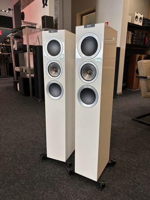 KEF R500 Wit (set van 2), Audio, Tv en Foto, Luidsprekers, Front, Rear of Stereo speakers, 120 watt of meer, Overige merken, Ophalen