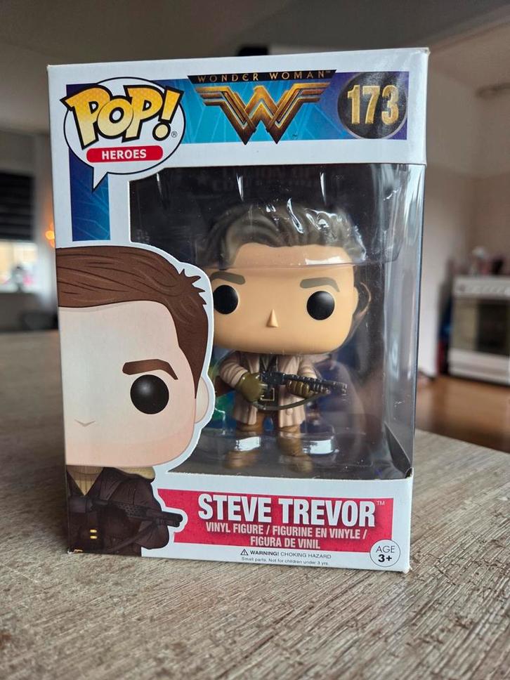 Funko Pop Heroes Wonder Woman - Steve Trevor #173, Kinderen en Baby's, Speelgoed | Actiefiguren, Ophalen of Verzenden