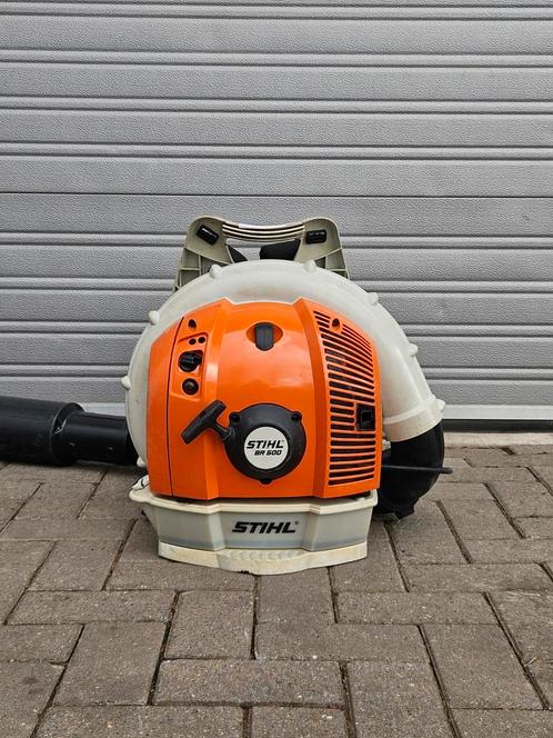 Stihl BR 500, Tuin en Terras, Bladblazers, Zo goed als nieuw, Ruggedragen, Benzine, Ophalen of Verzenden