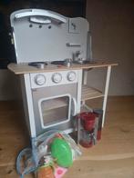 New Classic Toys houten kinderkeuken + Bosch koffiemachine, Ophalen of Verzenden, Zo goed als nieuw, Hout, Speelkeuken